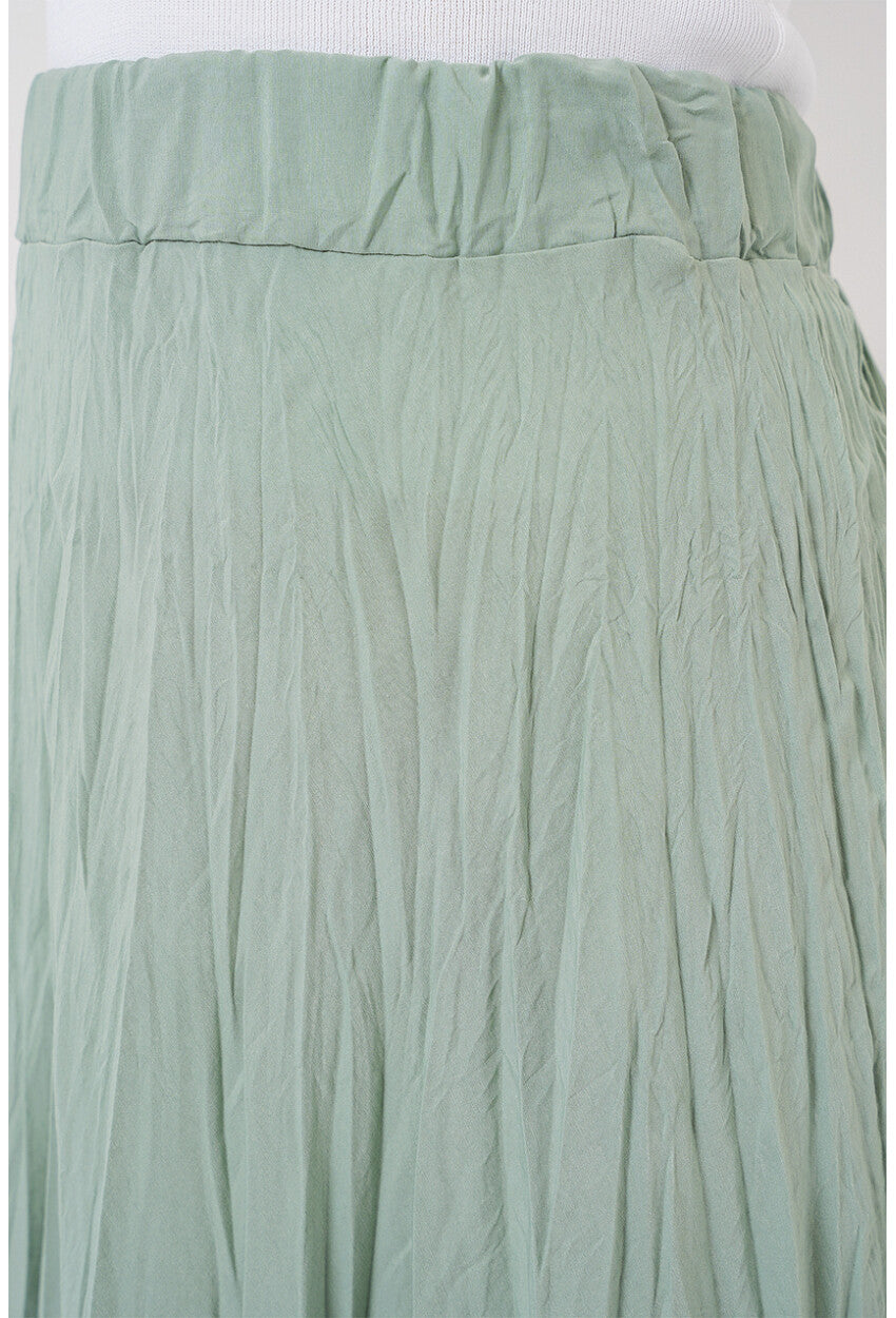 Kadın Uzun Kırışık Etek 8042