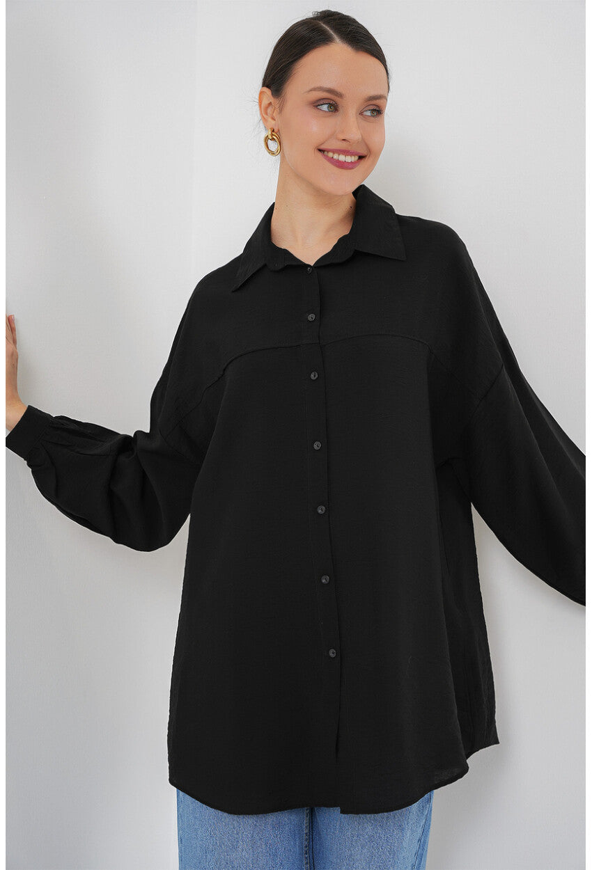 Kadın Uzun Oversize Gömlek 5965