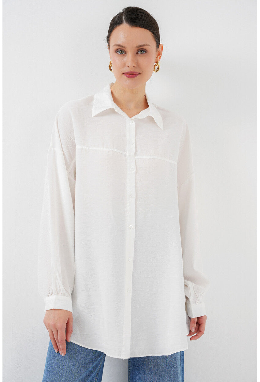 Kadın Uzun Oversize Gömlek 5965