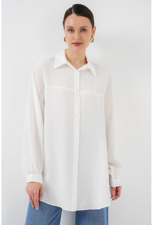 Kadın Uzun Oversize Gömlek 5965