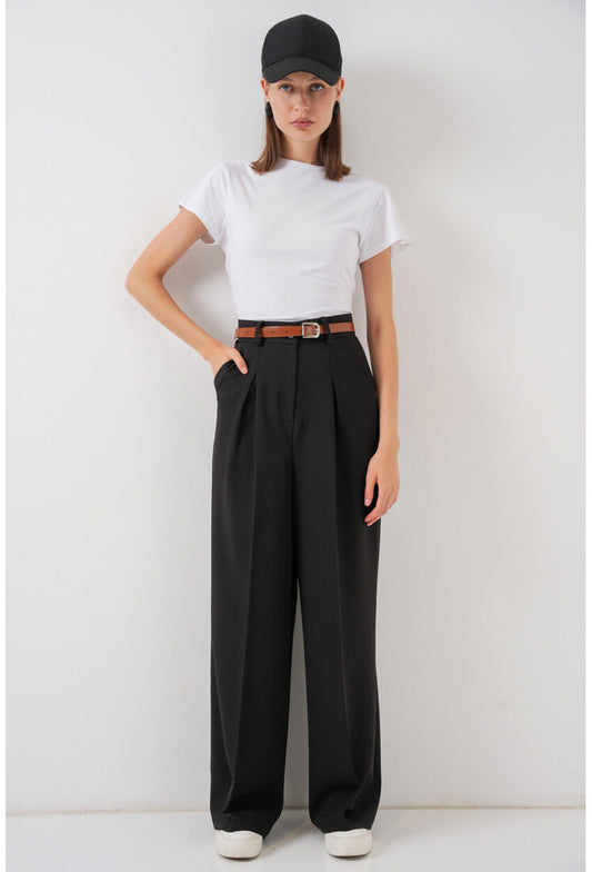 Kadın Yüksek Bel Palazzo Pantolon 30051