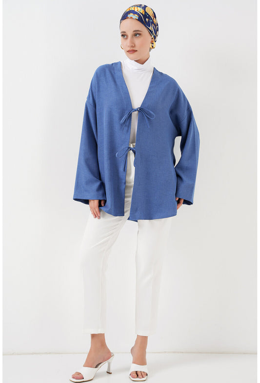 Keten Tesettür Kimono 5968