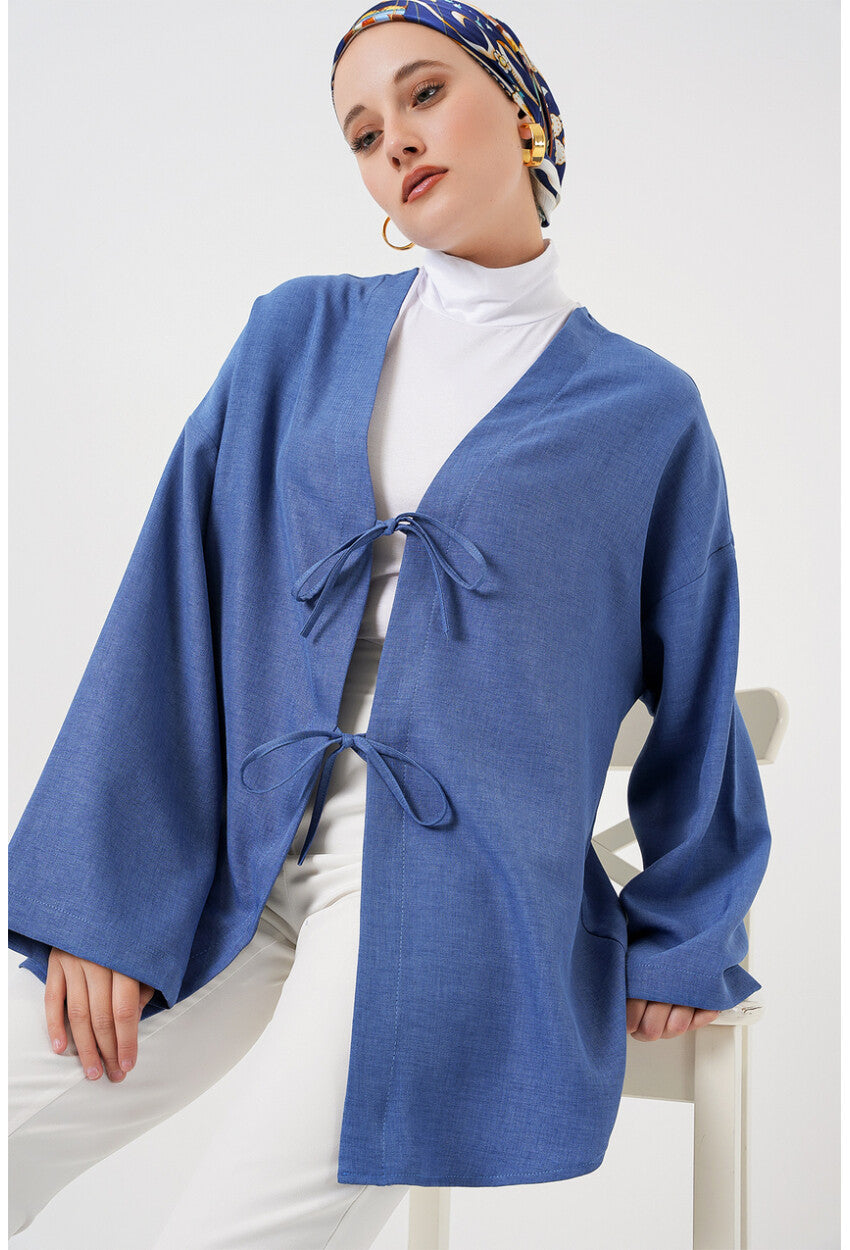 Keten Tesettür Kimono 5968