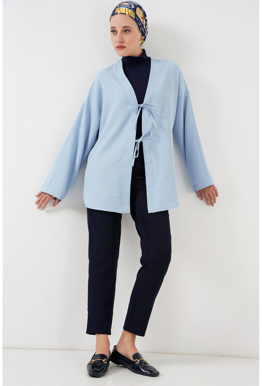 Keten Tesettür Kimono 5968