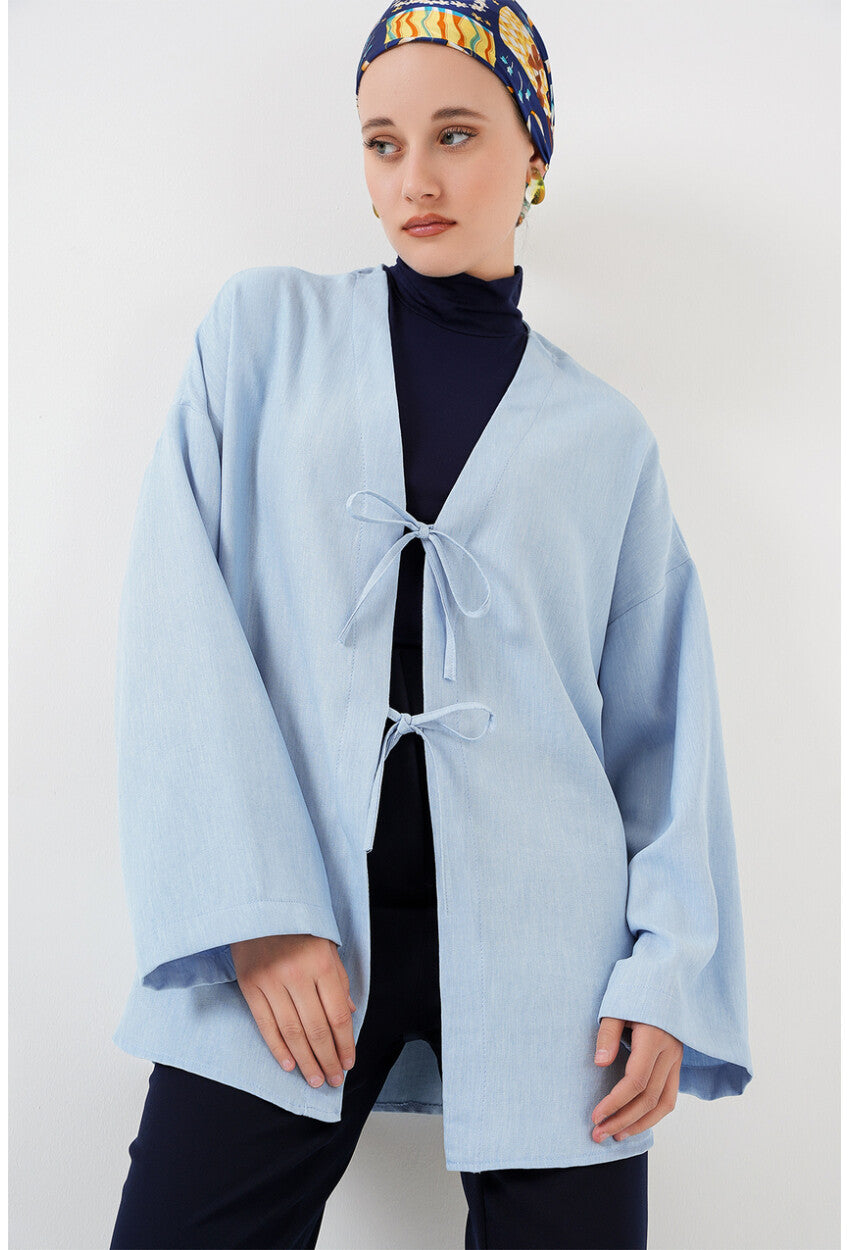 Keten Tesettür Kimono 5968