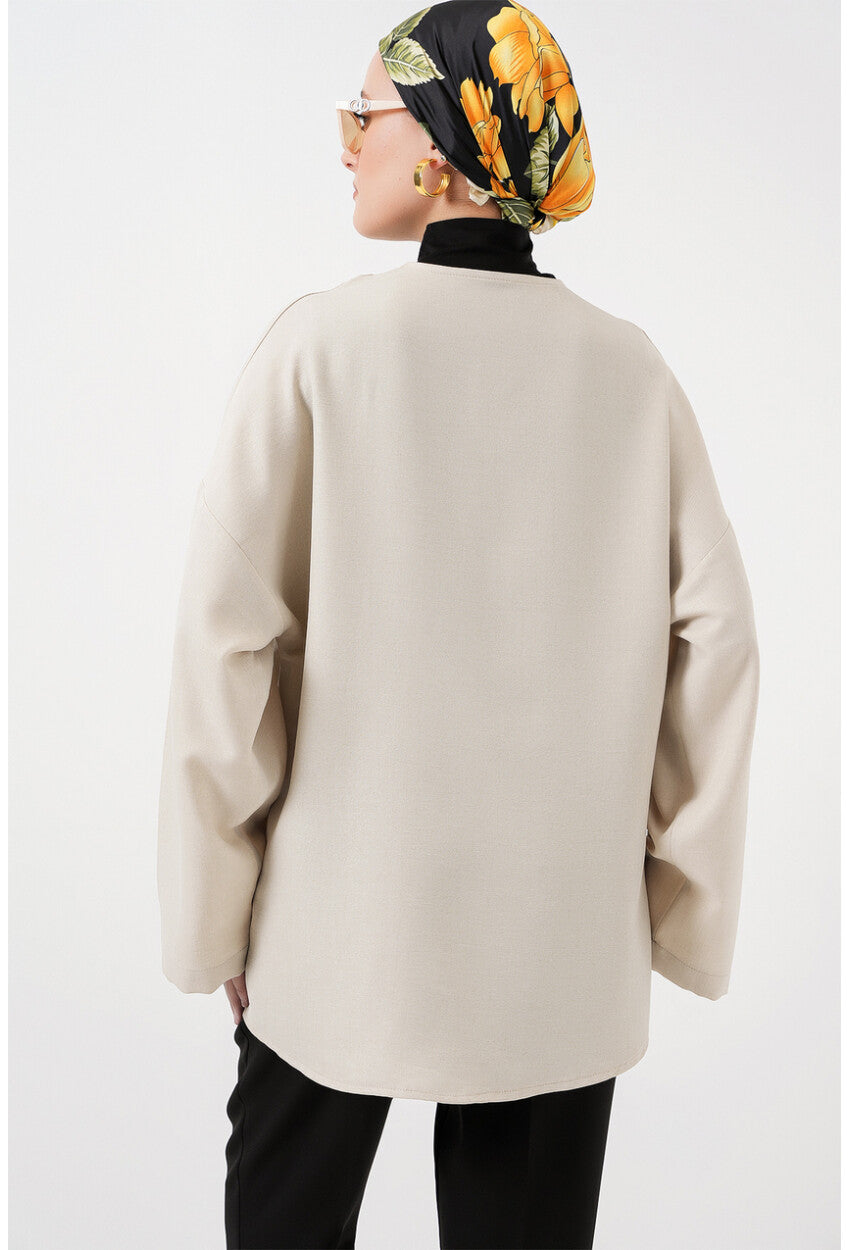 Keten Tesettür Kimono 5968
