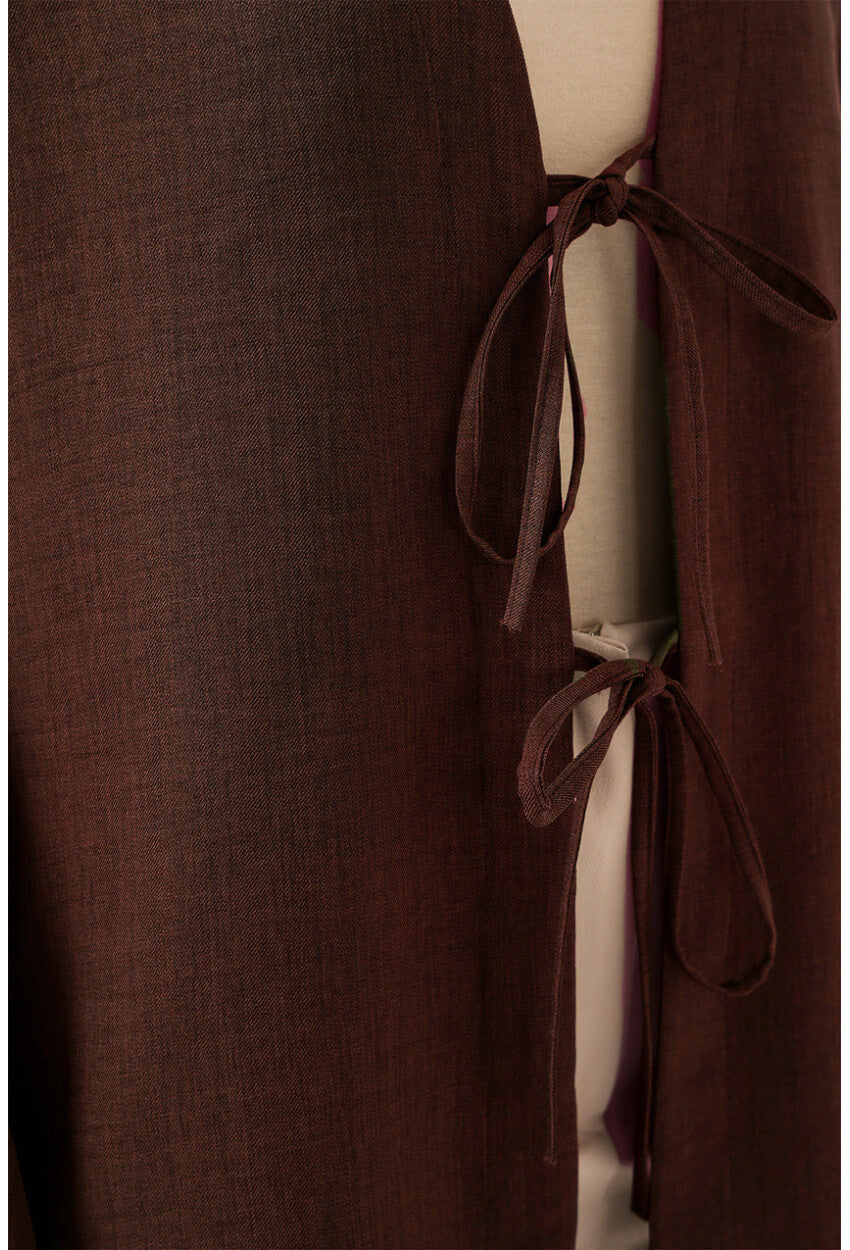 Keten Tesettür Kimono 5968