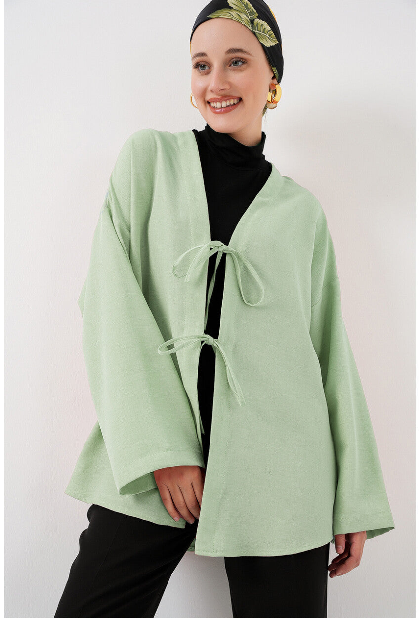 Keten Tesettür Kimono 5968