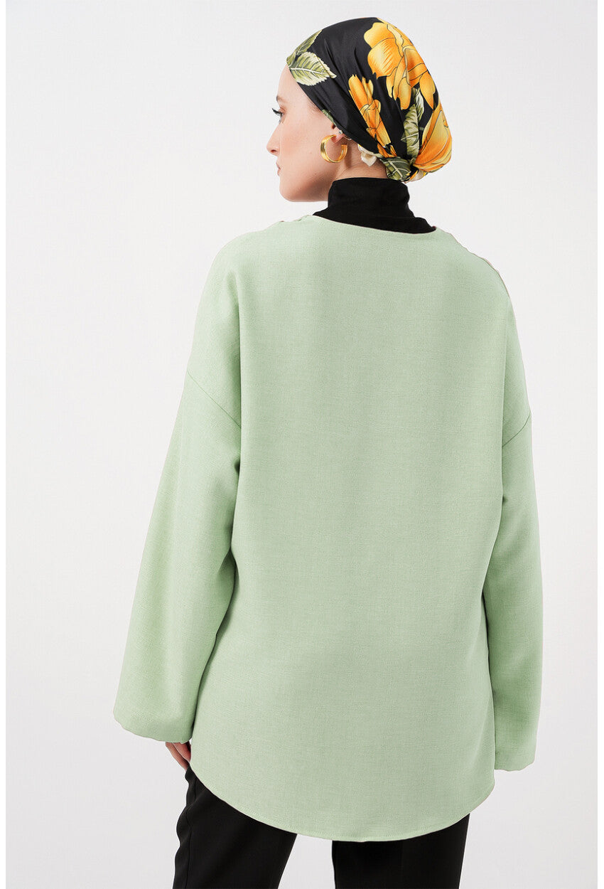 Keten Tesettür Kimono 5968