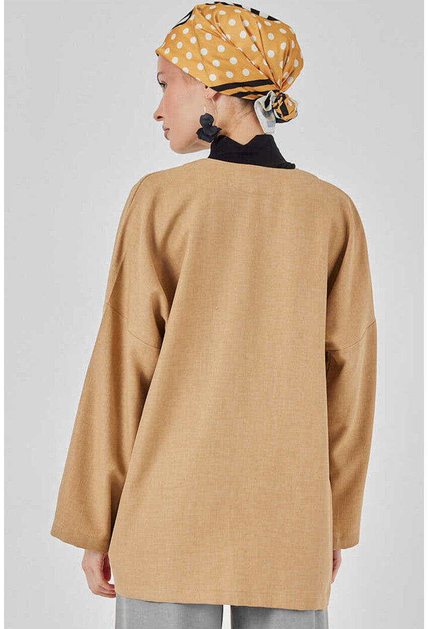Keten Tesettür Kimono 5968